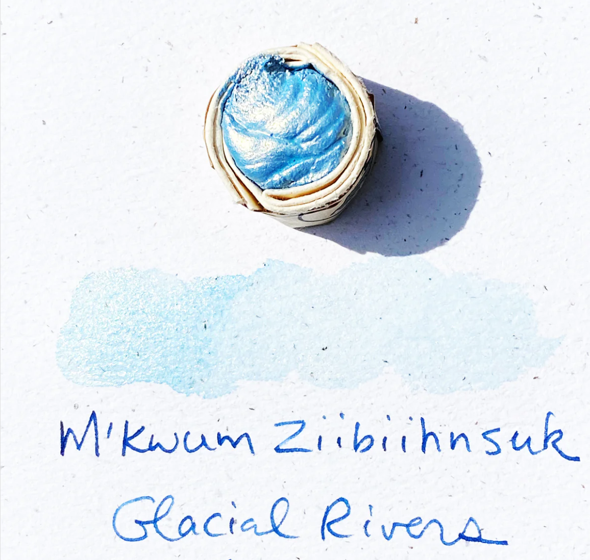 Swatch of Beam Paints' metallic blue
