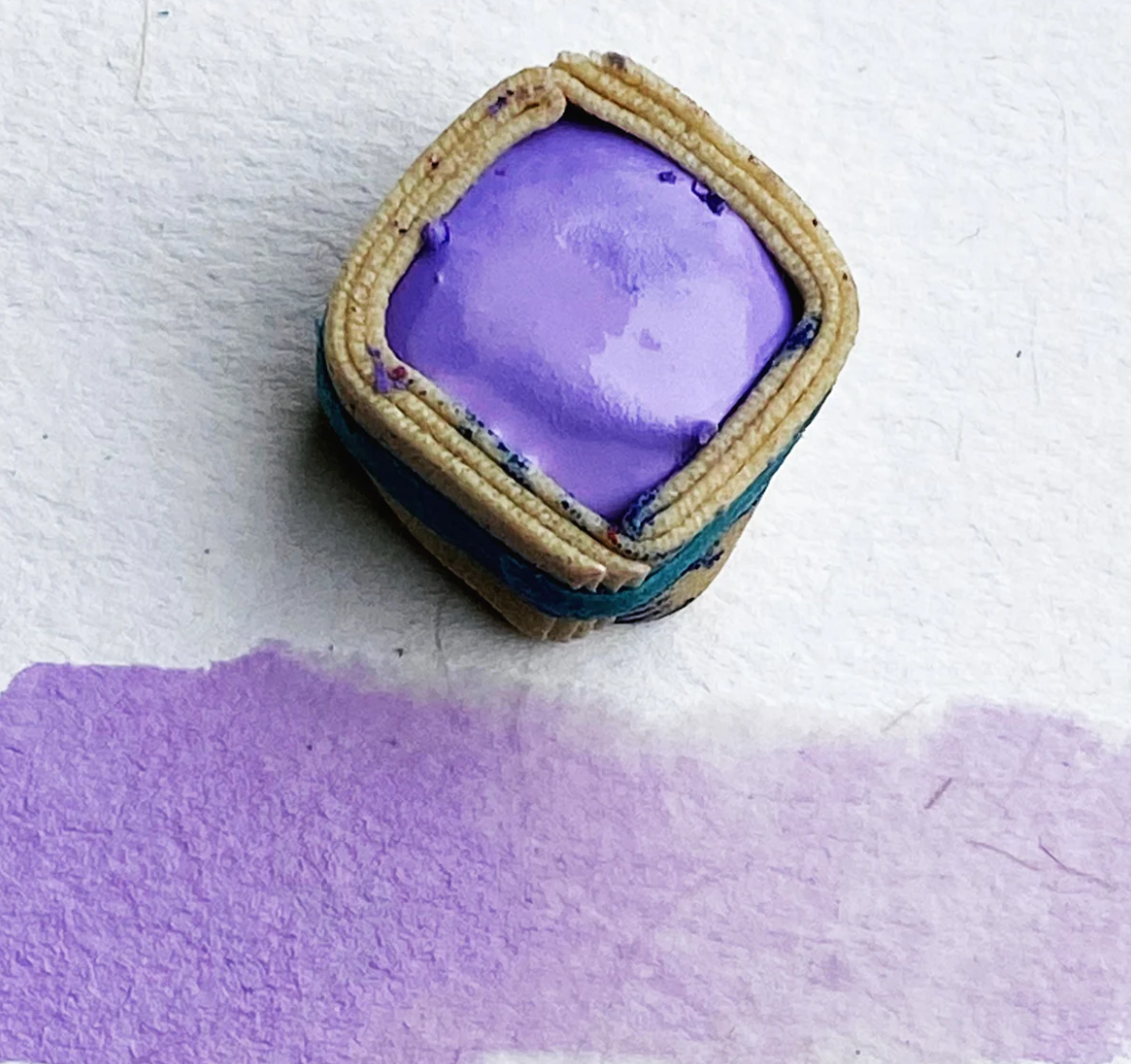Swatch of Beam Paints' pastel purple