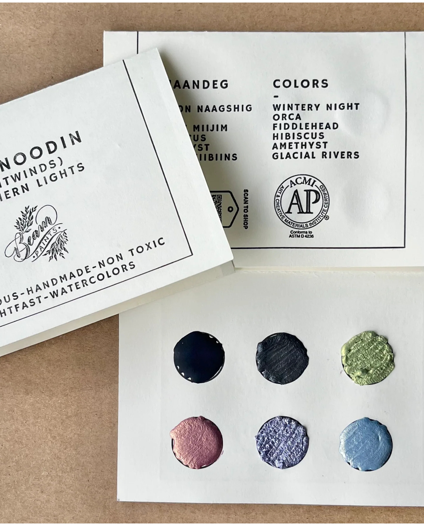 Watercolour Travel Card: Northern Lights | BEAM PAINTS