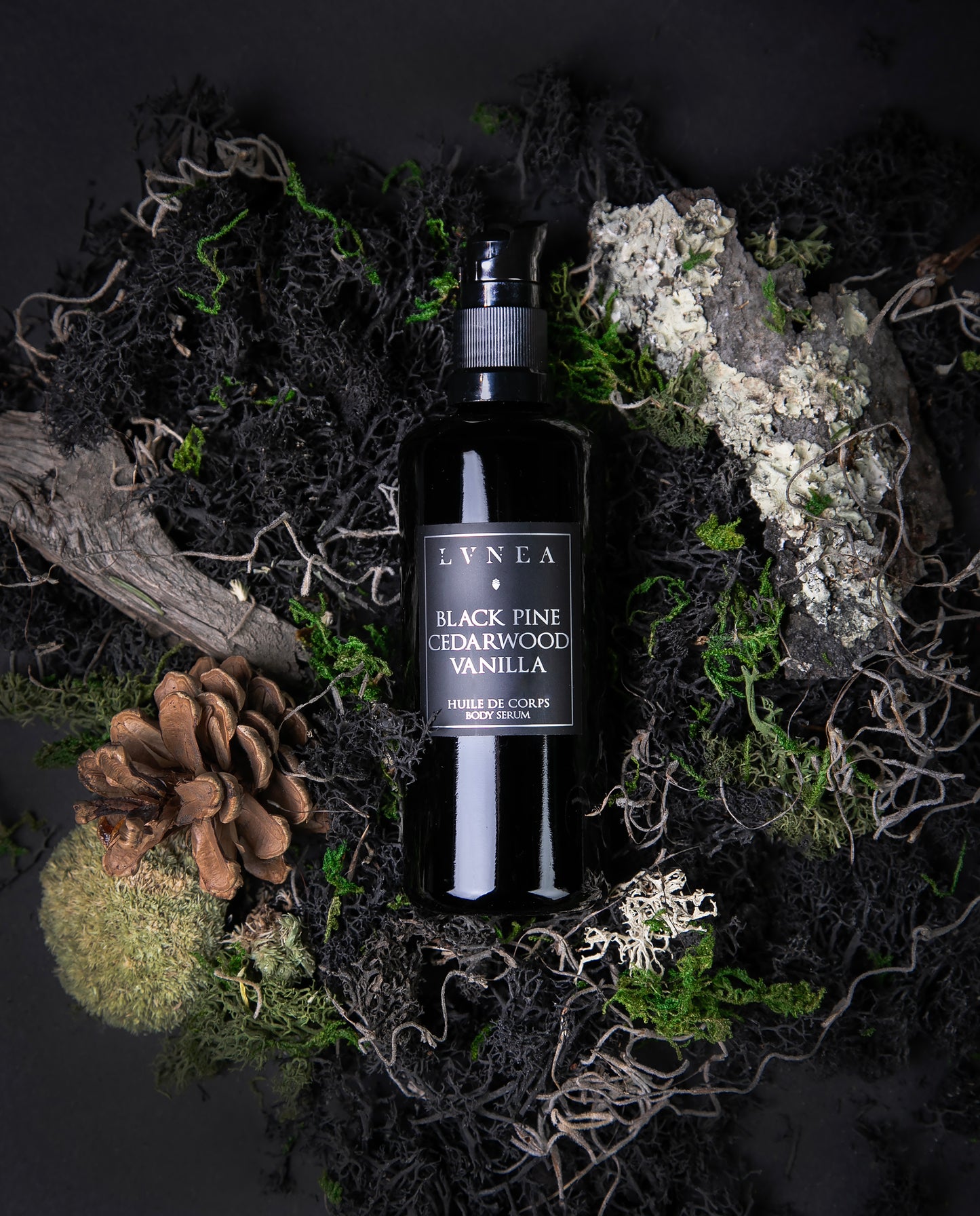 BLACK PINE · CEDARWOOD · VANILLA | Botanical Body Serum