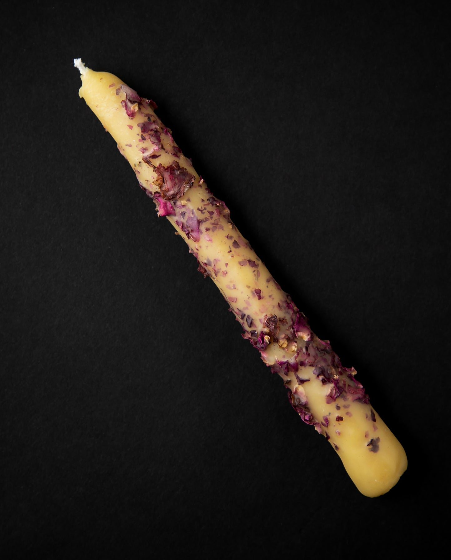 Rose Petal Beeswax Tapers | THE RAMBLIN' BEE
