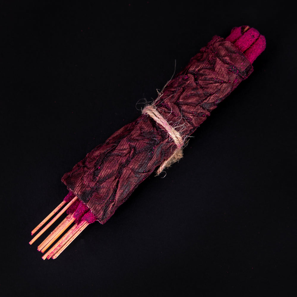 Pure Rose' Hand-Rolled Incense | TRĪDEVĪ