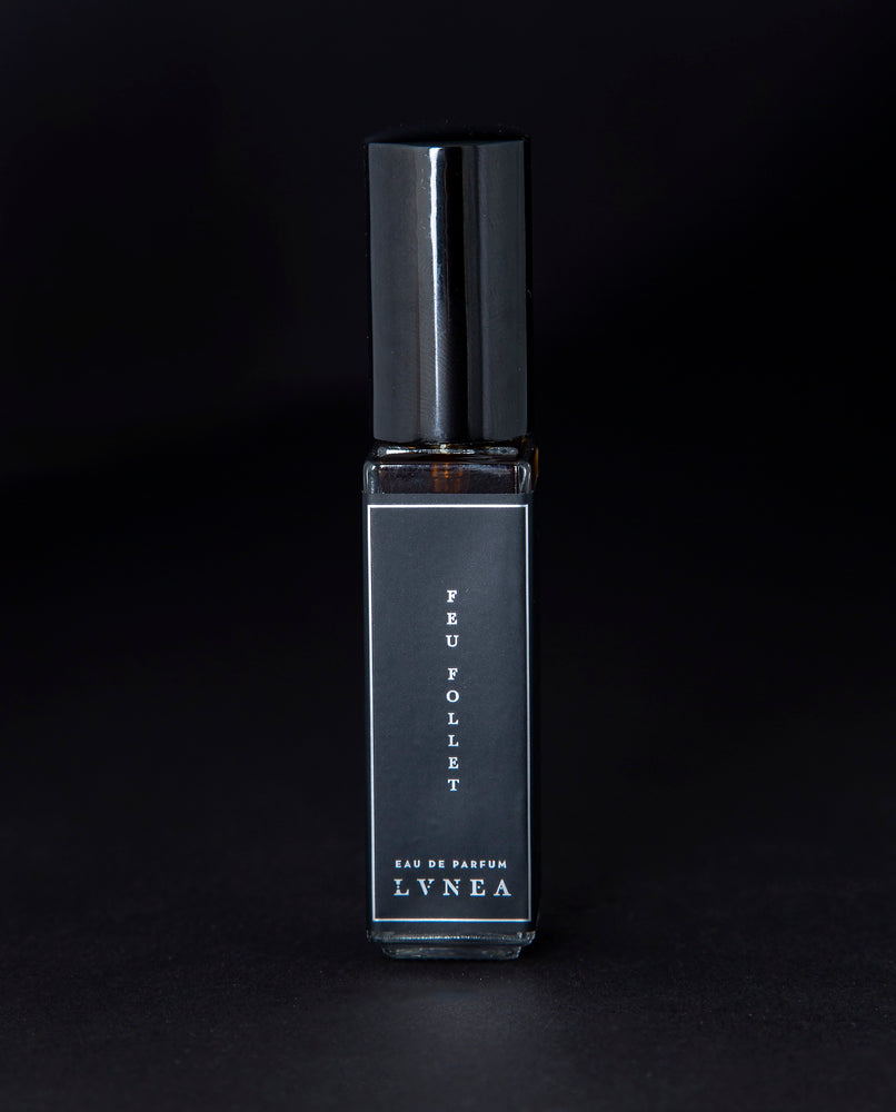FEU FOLLET  Eau de Parfum - smoke, wood, balsam, pine tar – Lvnea Perfume